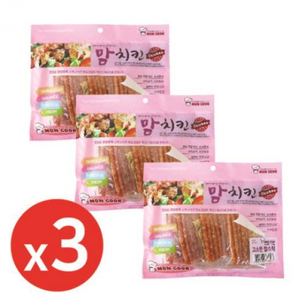 맘쿡(300g) 고소한쌀스틱 x3개 강아지간식
