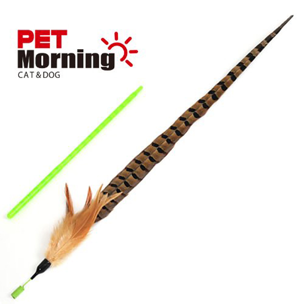 펫모닝 스윙캣 꿩 깃털 고양이 낚시대 장난감 PMC-350
