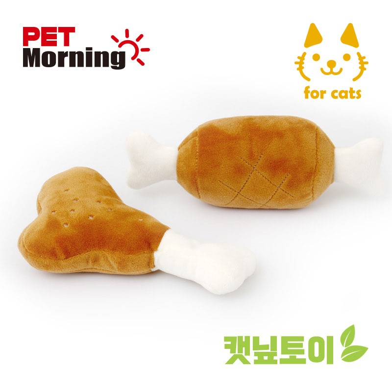 펫모닝 고양이 캣닢 장난감 바베큐 닭다리 PMC-390