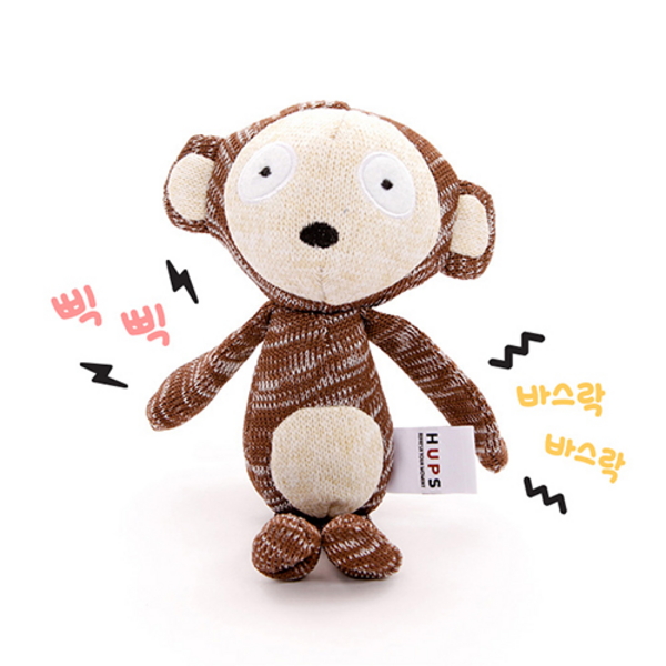 반려동물 장난감 헙스 멜란지 토이 원숭이