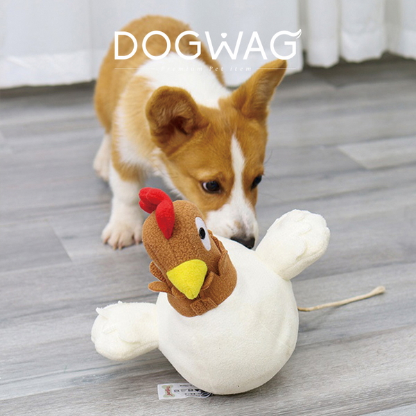 도그웨그 알라뷰닭 노즈워크 강아지 간식 장난감 삑삑이 터그놀이 분리불안 훈련