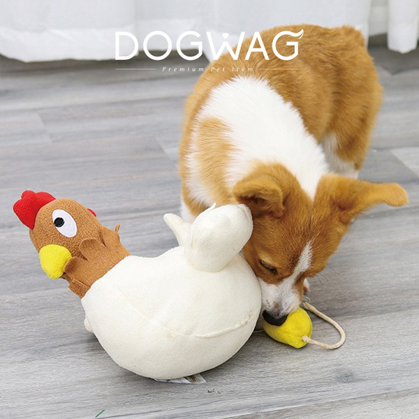 도그웨그 알라뷰닭 노즈워크 강아지 간식 장난감 삑삑이 터그놀이 분리불안 훈련