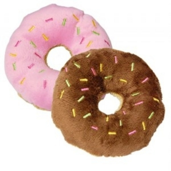 도넛 봉제 인형 삑삑 장난감