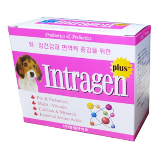 인트라젠 플러스 강아지 영양보조제 장건강 스틱 2g 30개