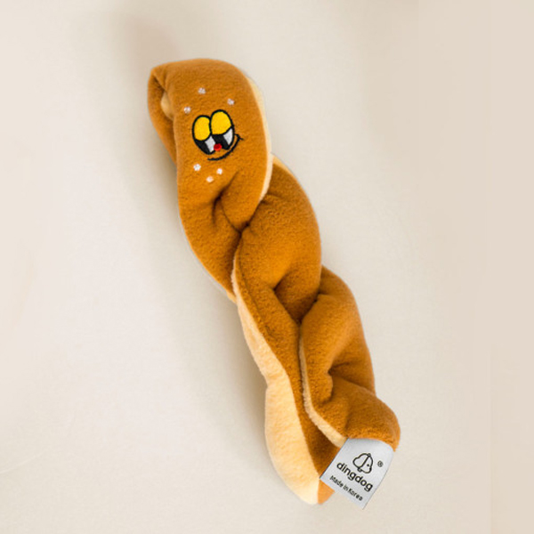 딩독 강아지 장난감 삑삑이 꽈배기 인형