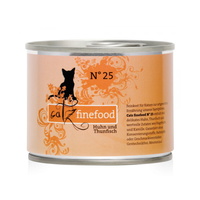 (유통기한22.12.27)캣츠파인푸드 고양이 캔 NO.25 닭고기와 참치 200g