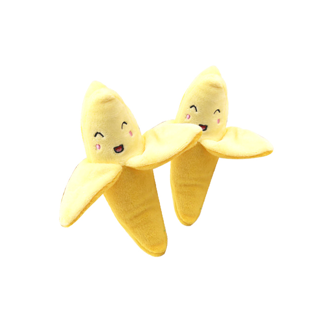 티티펫 바나나 봉제 삑삑이 장난감