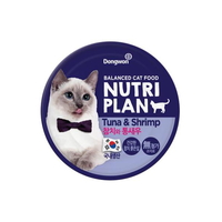 (유통기한23.08.13)뉴트리플랜 고양이 캔 참치와 통새우 160g