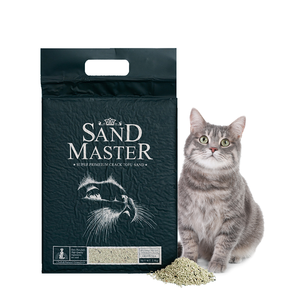 샌드마스터 고양이 크랙 두부 모래 녹차 7L