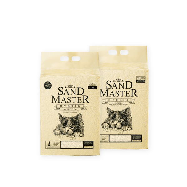 샌드마스터 고양이 크랙 두부 모래 하이브리드 7L X 2포
