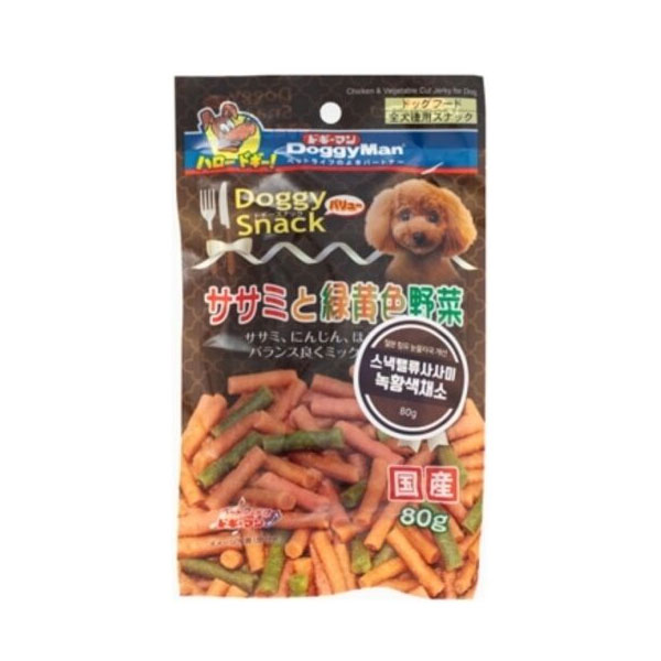 도기맨 스낵밸류 사사미 + 녹황색 채소 80g