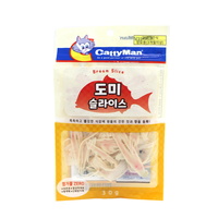 (유통기한23.09.27)캐티맨 고양이 간식 도미 맛살 슬라이스 30g