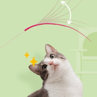 2+1 캐티맨 시골 고양이 쥐 꼬리 스틱 낚시대 장난감