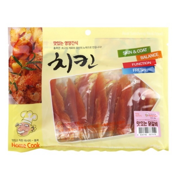 강아지간식)홈쿡 맛있는 닭갈비 (400gX5개)