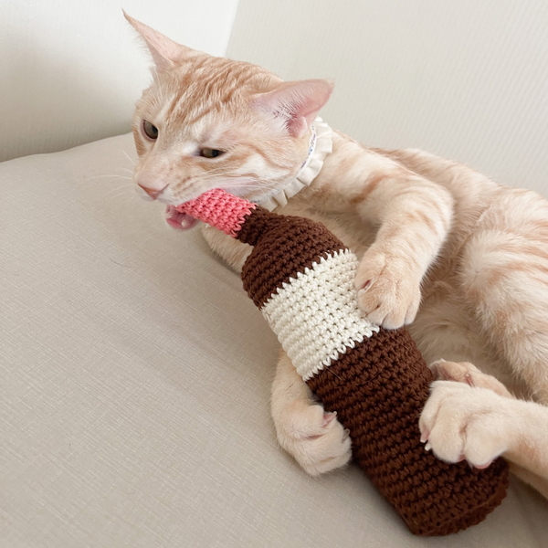 개달당 바스락 캣닢 와인 고양이 장난감