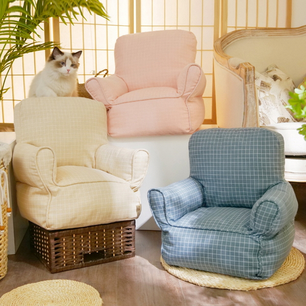 냥슬아치 고양이 강아지 푹신 심플 두부쇼파 방석 의자
