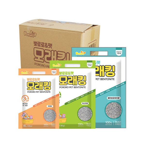 뽀로로펫 모래킹4L-자연/자스민/베이비파우더(