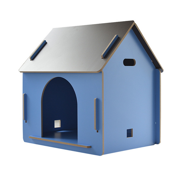 강아지 고양이 DIY 박공지붕 원목 하우스