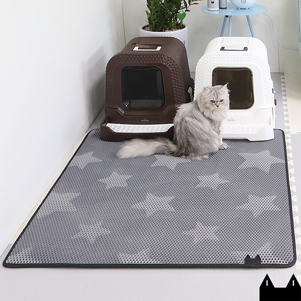 스타캣 고양이 모래매트_별패턴 점보(120cmX100cm) 사막화방지