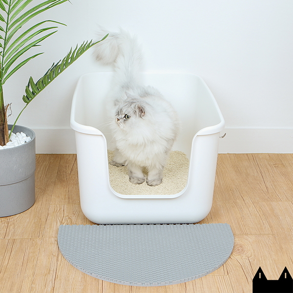 스타캣 디자인 고양이 모래매트-아치모양 그레이소형