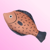 페로가토 고양이 물고기 캣닢 인형 핑크 도미