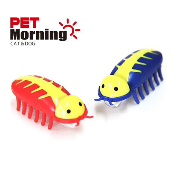 펫모닝 고양이 움직이는 로봇버그 반딧불이 장난감 1개입 (색상랜덤)