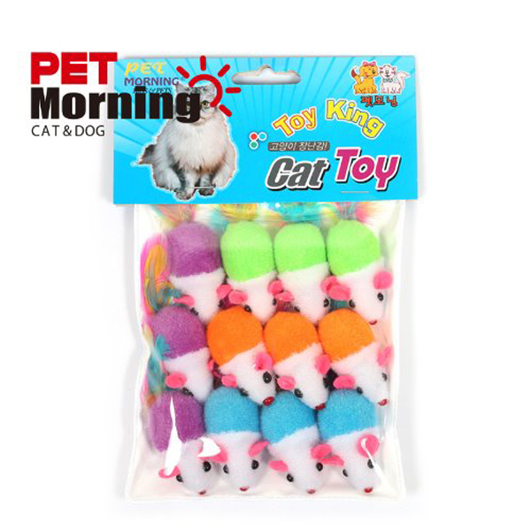 펫모닝 고양이 캣닢 마우스 쥐 장난감 12개입 PMC-203