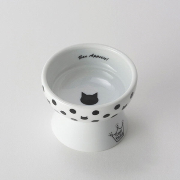 네코이찌 고양이 간식그릇 물방울무늬