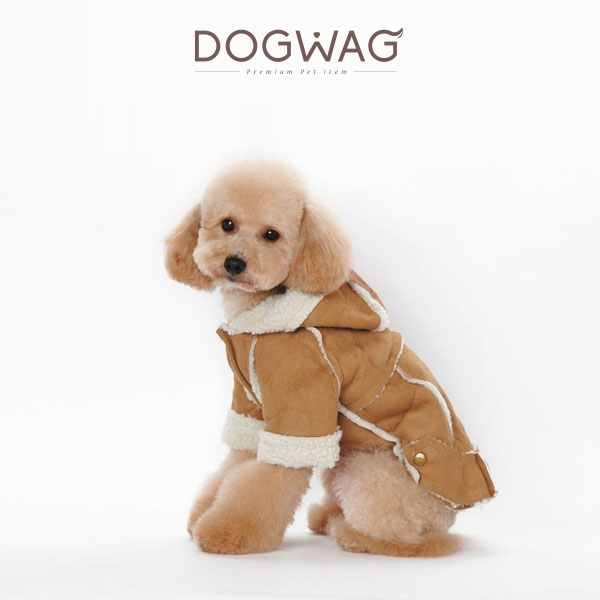 도그웨그 강아지 무스탕 자켓 겨울 옷 코트 아우터