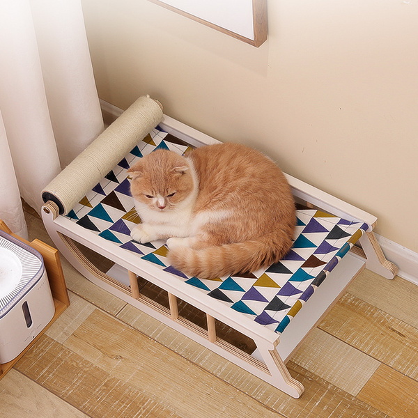 고양이 돌돌이 스크래쳐 놀이 해먹형 침대 소파