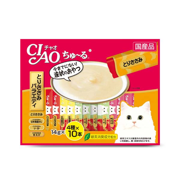 이나바 고양이 챠오츄르 닭가슴살 버라이어티 14g 40개입