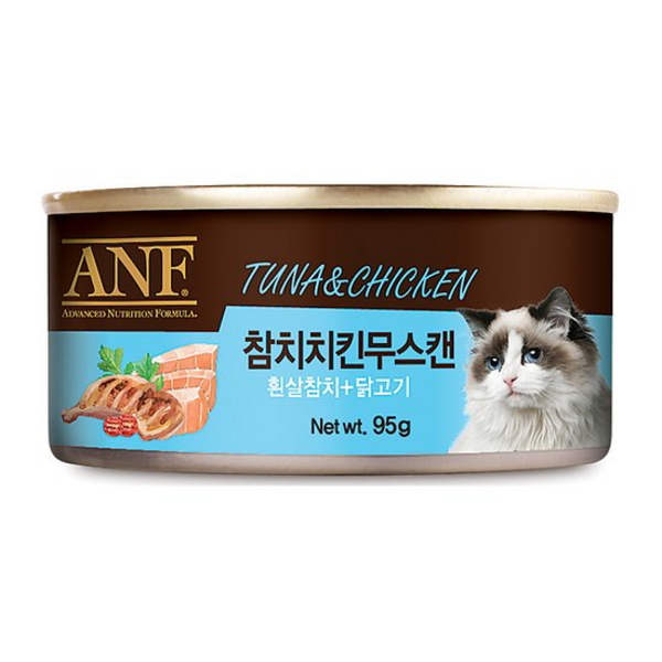 ANF 고양이 캔 참치치킨무스 95g x 12개
